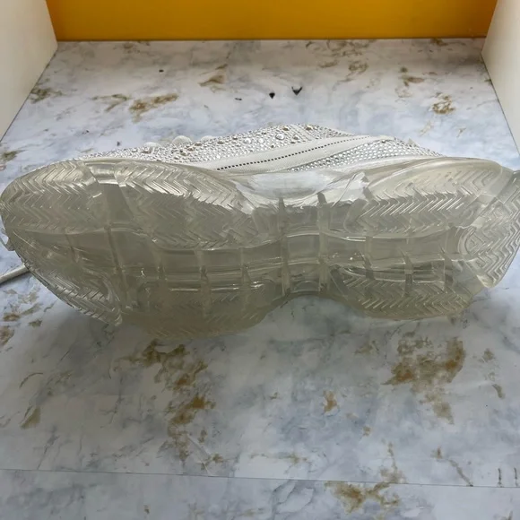 Steve Madden Maxima Sparkling White Sneakers *NEW* - Picture 5 of 5